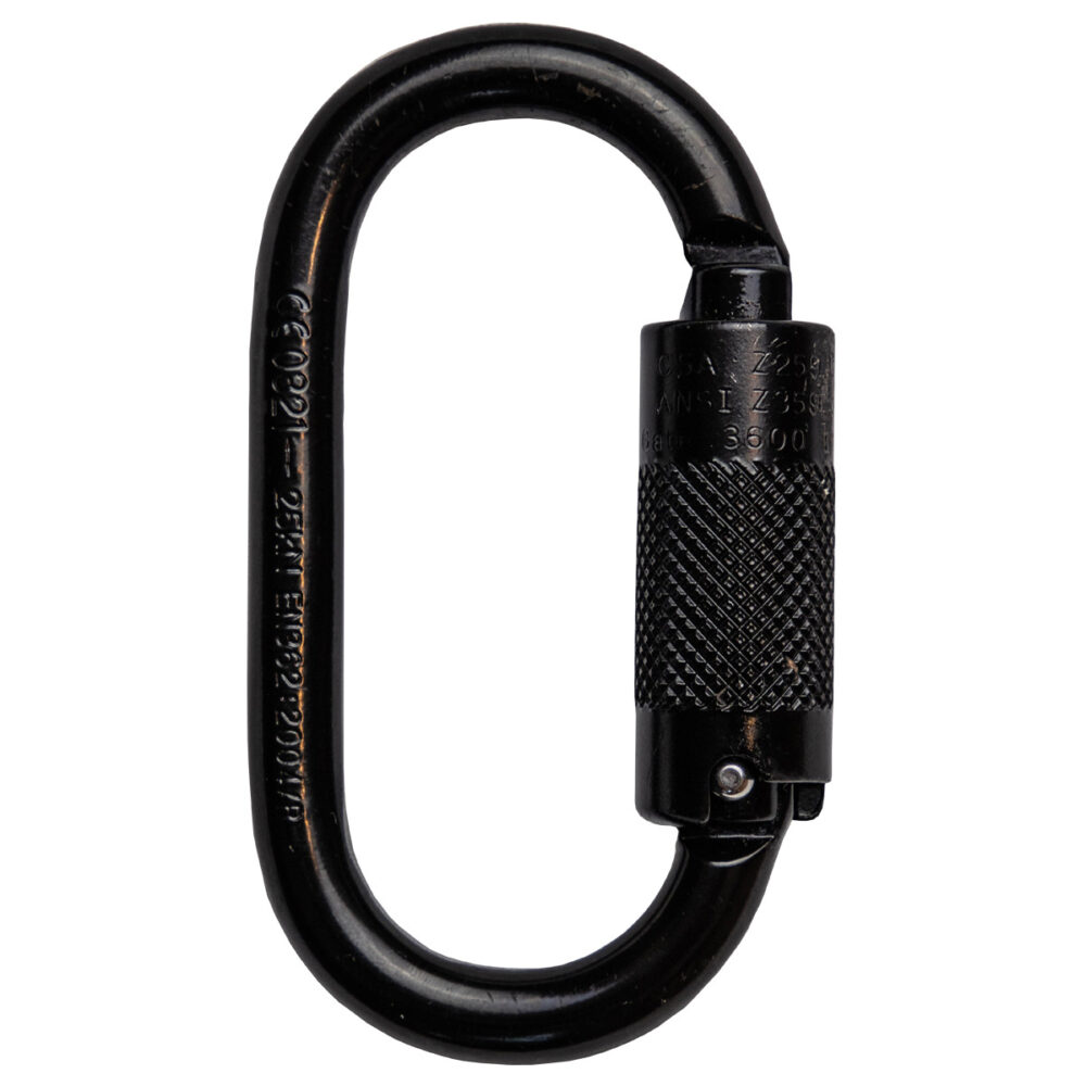 Oval Steel Triple Lock Carabiner