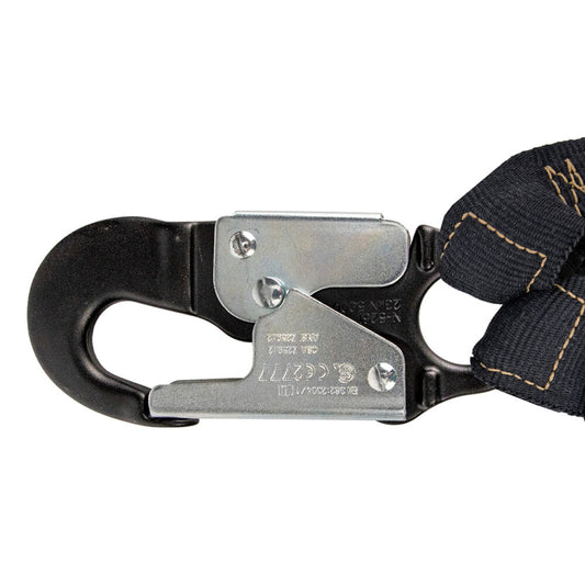 Arc Flash 6' Internal Energy Absorbing Lanyard: Aramid, Dual Leg, Alu Snap Hooks - Image 2