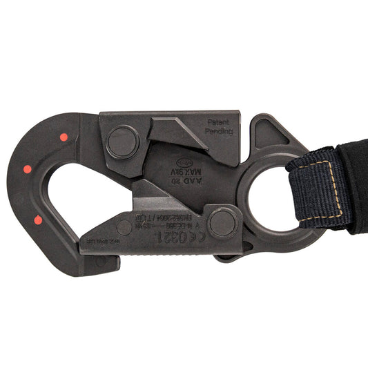 Arc Flash 6' Internal Energy Absorbing Lanyard: Aramid, Dielectric Snap Hook - Image 2