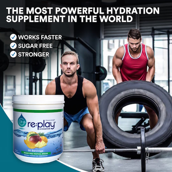 re:play: Clinical Strength Hydration Recovery Electrolyte Drink Powder