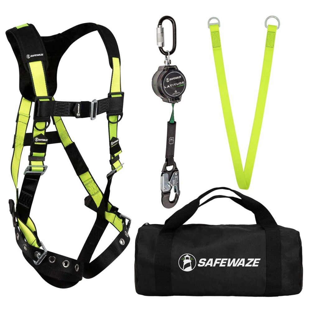 PRO Bag Kit: FS185 Harness, 018-5009 SRL, FS811-3 Anchor, FS8125 Bag