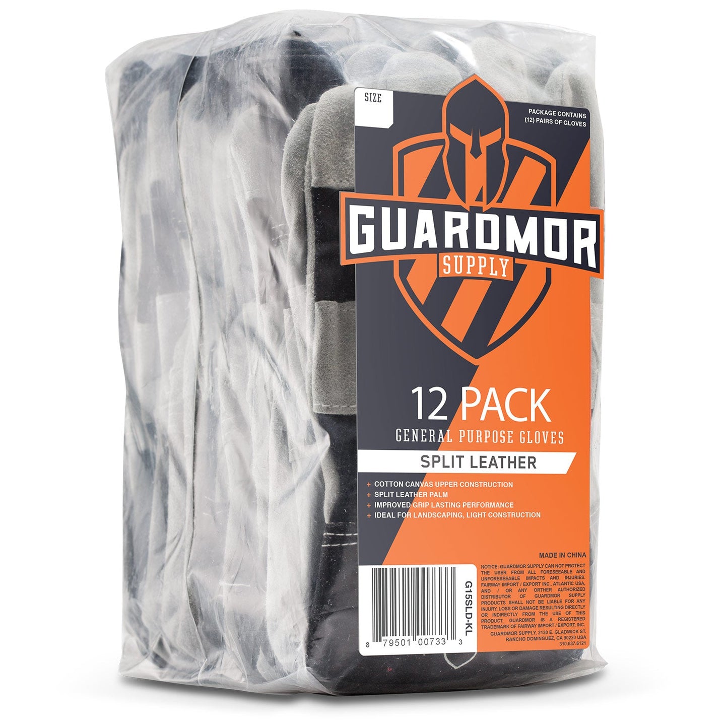 Split Leather Glove - 12 Pack