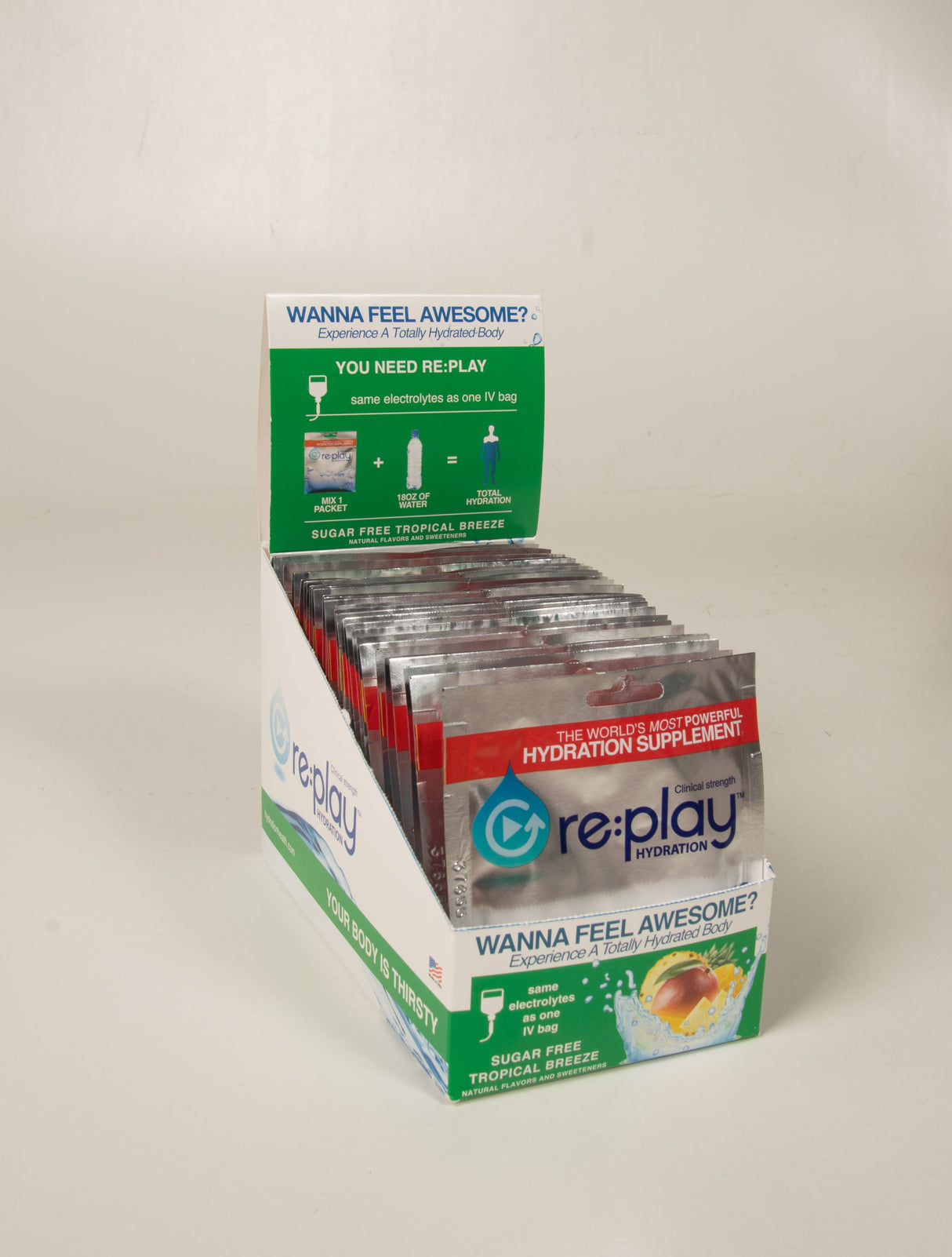 re:play: Clinical Strength Hydration Recovery Electrolyte Drink Powder