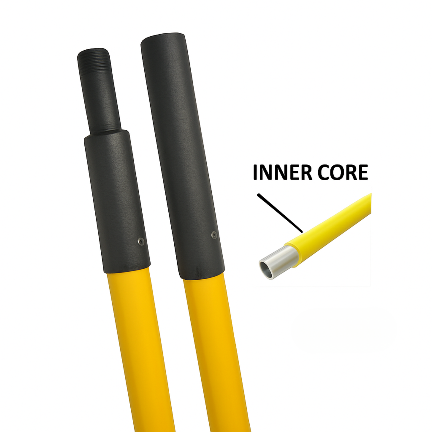 Max-Life MGF Steel Reinforced Fiberglass Pole Threaded Ends