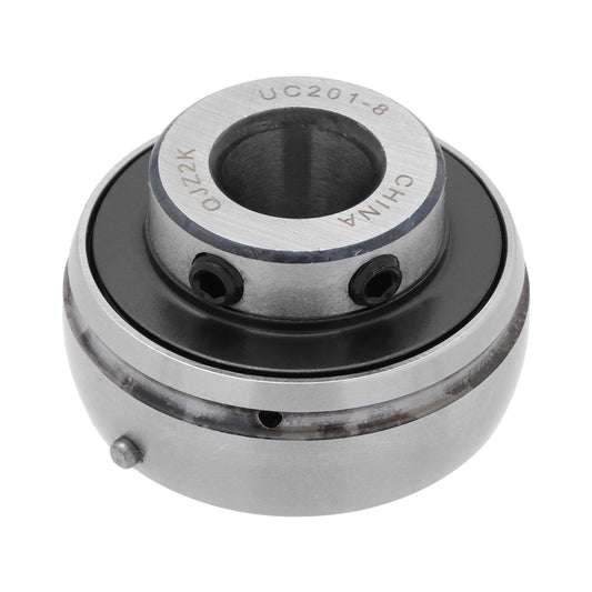 UC201-8 - Insert Bearing, 0.5" Bore (ID), Locking Set Screw