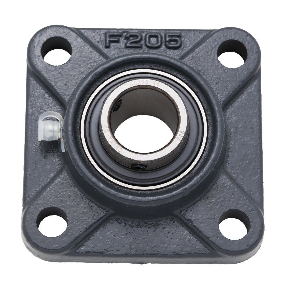 UCF205, 4-Bolt Flange Mounted Ball Bearing, 0.984" Bore (ID), Insert Bearing: UC205, Housing: F204