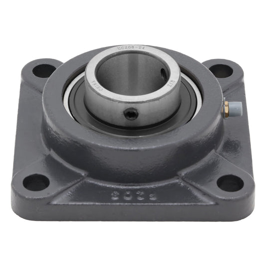 UCF208-24, 4-Bolt Flange Mounted Ball Bearing, 1.5" Bore (ID), Insert Bearing: UC208-24, Housing: F204