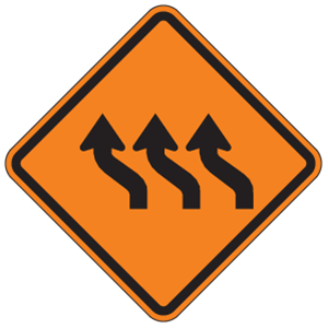 Reverse Curve (3 Lanes) Left (RUS)