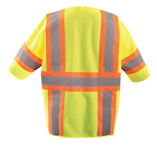 Mesh Two-Tone Vest W/Zipper