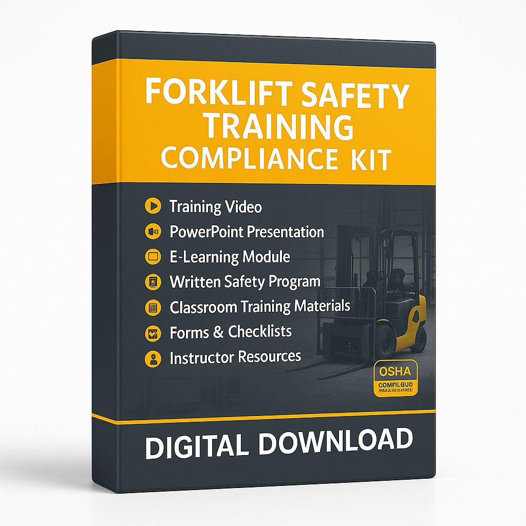 Forklift Operator Training Video Compliance Kit