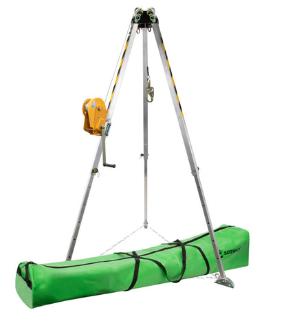 7' Adjustable Tripod Kit, 65' Material Winch