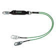 Leading Edge 6' Energy Absorbing Lanyard: Dual Leg, Snap Hooks