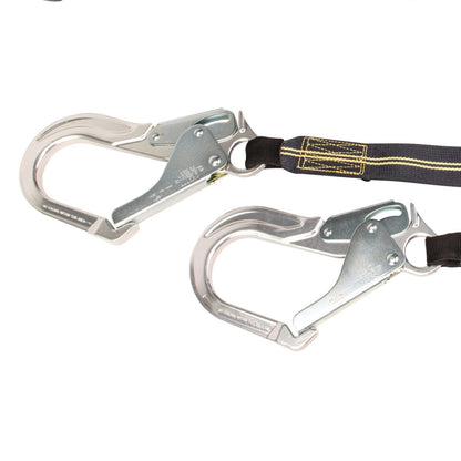 Arc Flash 6' Energy Absorbing Lanyard: Aramid, Dual Leg, Rebar Hooks - Image 3