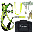 PRO+ Bag Roof Kit: FS-FLEX185 Harness, FS700-50GA VLL, FS813 Extender, FS811-20 Strap, FS870 Anchor, FS8175 Bag