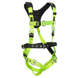 Reflective Full Body Harness : 1D, MB Chest, TB Legs, Mining Belt
