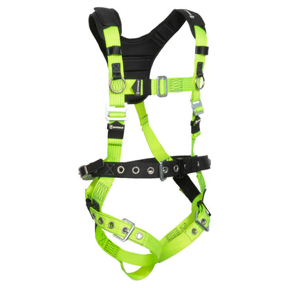 Reflective Full Body Harness : 1D, MB Chest, TB Legs, Mining Belt