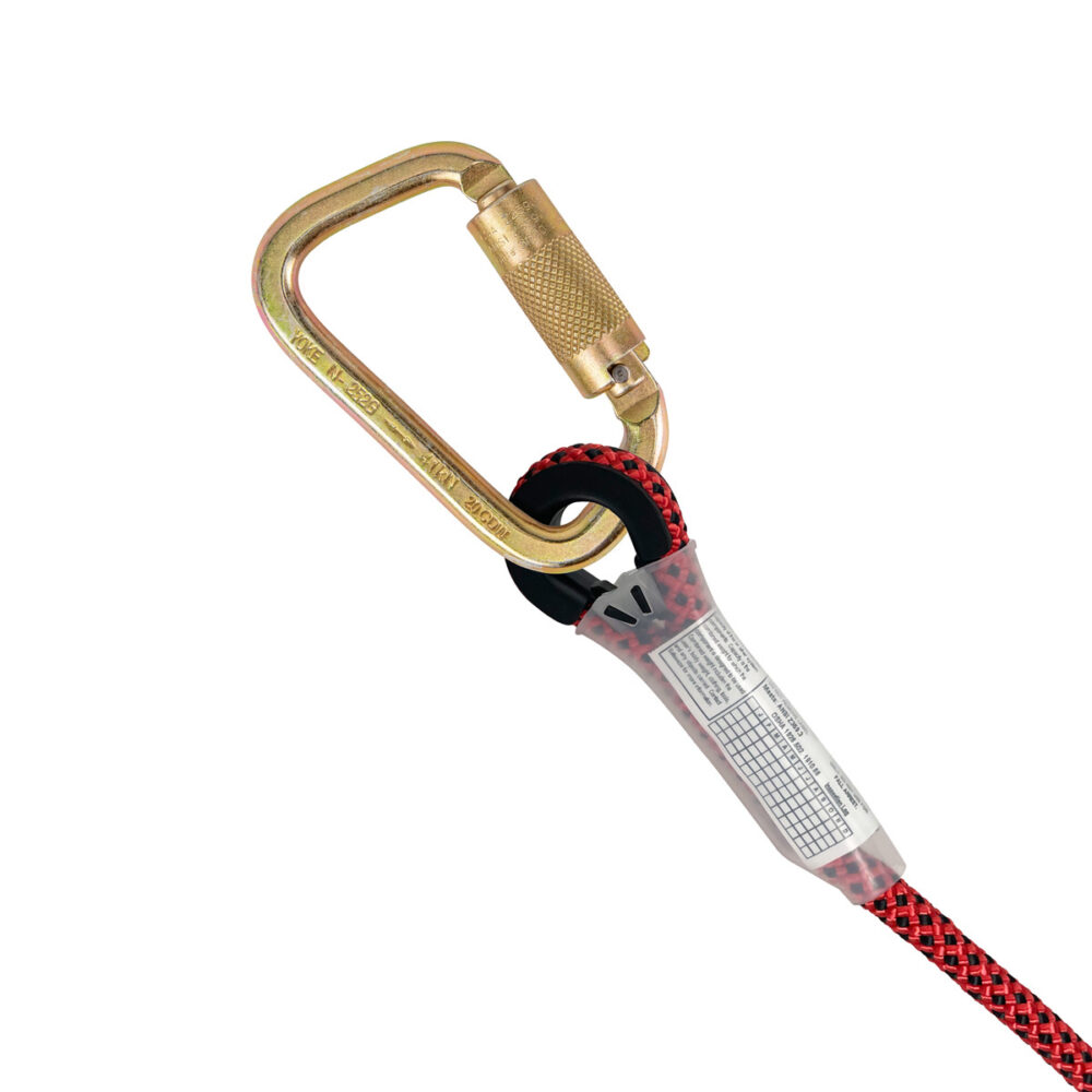 6.5' Rope Positioning Assembly: Rope Adjuster, Carabiners - Image 3