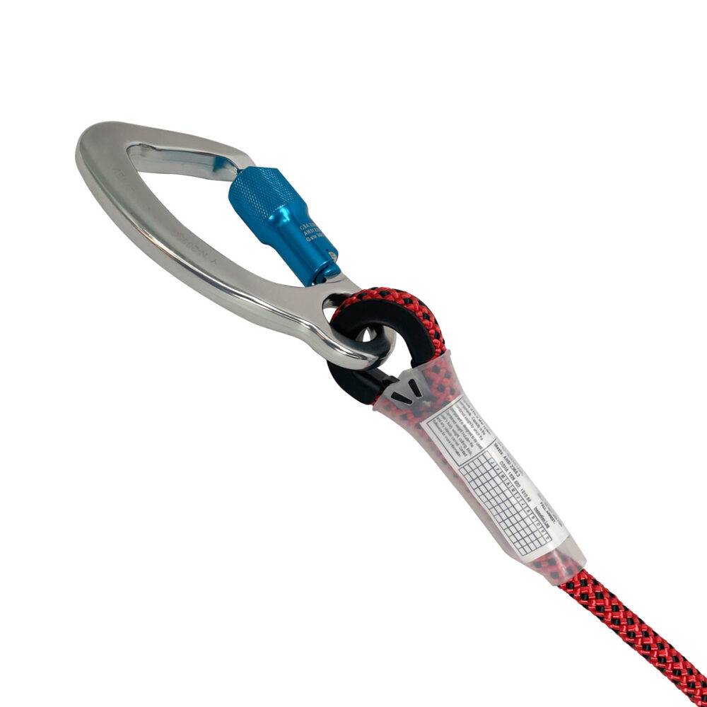 6.5' Rope Positioning Assembly: Rope Adjuster, Alu Carabiners - Image 4