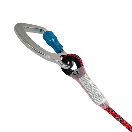 6.5' Rope Positioning Assembly: Rope Adjuster, Alu Carabiners - Image 4