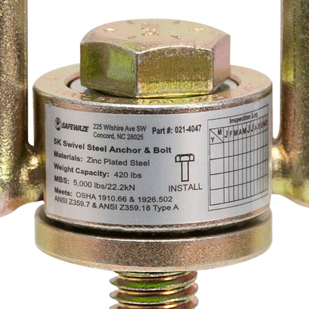 5K Swivel Steel Anchor & Bolt - Image 3