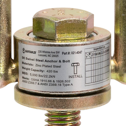 5K Swivel Steel Anchor & Bolt - Image 3