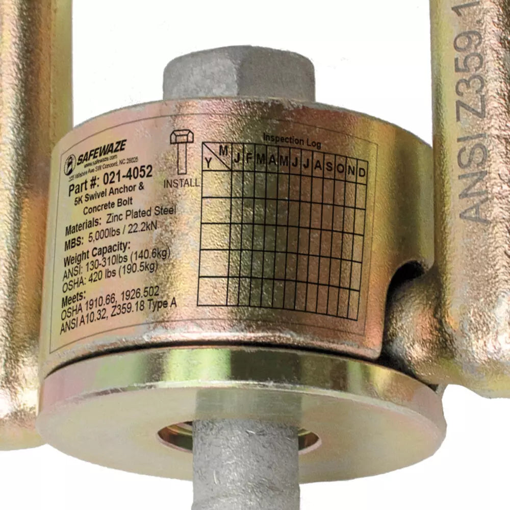 5K Swivel Anchor & Concrete Bolt - Image 3