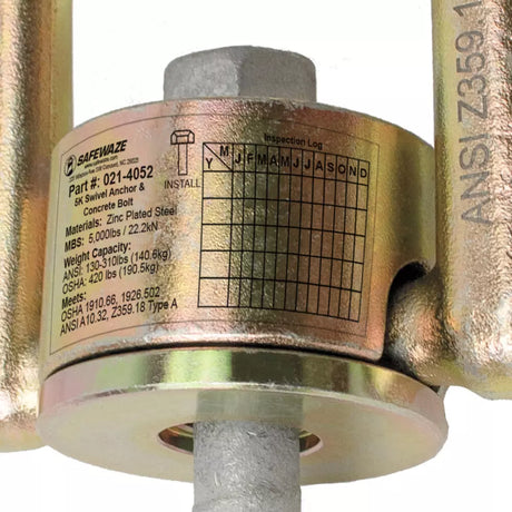 5K Swivel Anchor & Concrete Bolt - Image 3