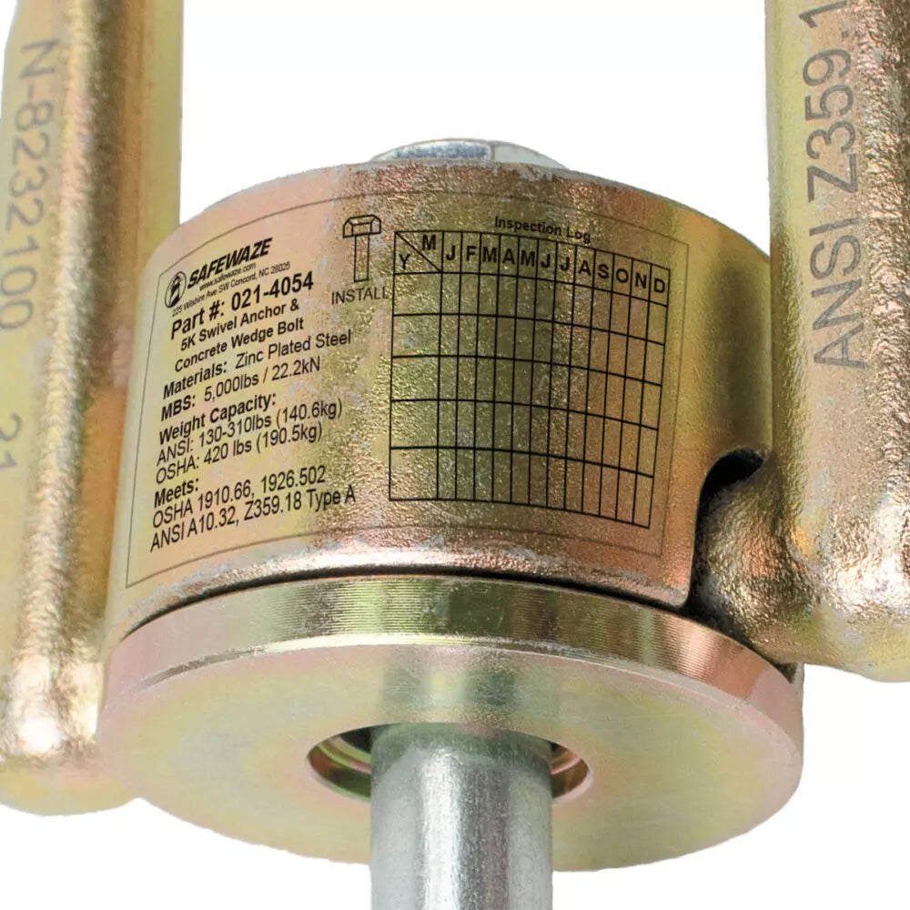 5K Swivel Anchor & Concrete Wedge Bolt - Image 3