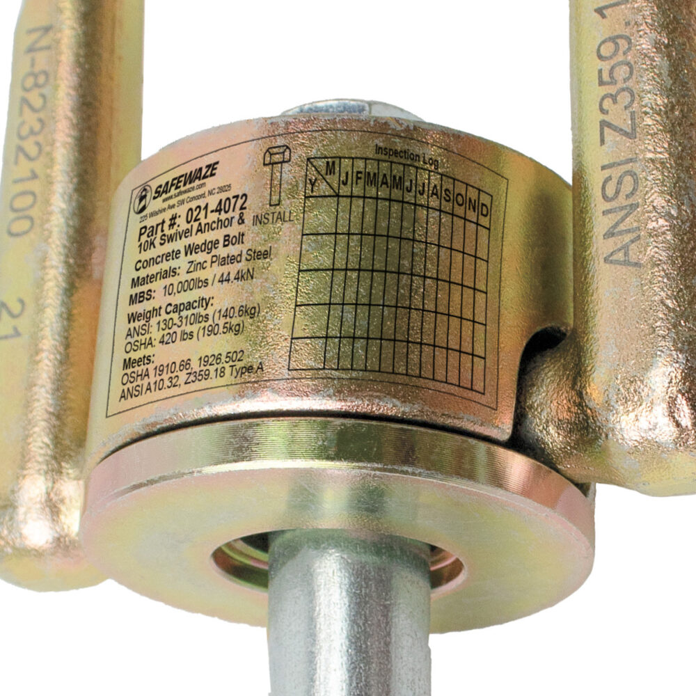 10K Swivel Anchor & Concrete Wedge Bolt - Image 3