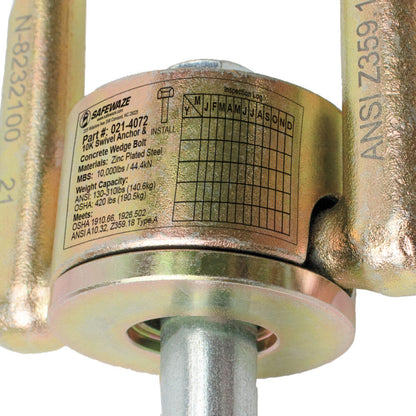10K Swivel Anchor & Concrete Wedge Bolt - Image 3