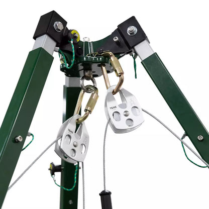 10' Tech Tripod Kit: 65' Material Winch, 65' 3-Way - Image 3