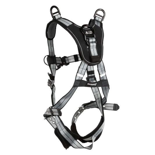 PRO+ Slate Full Body Retrieval Harness: Alu 1D, Alu Shoulder D's, Alu QC Chest, Alu FD, TB Legs - Image 2