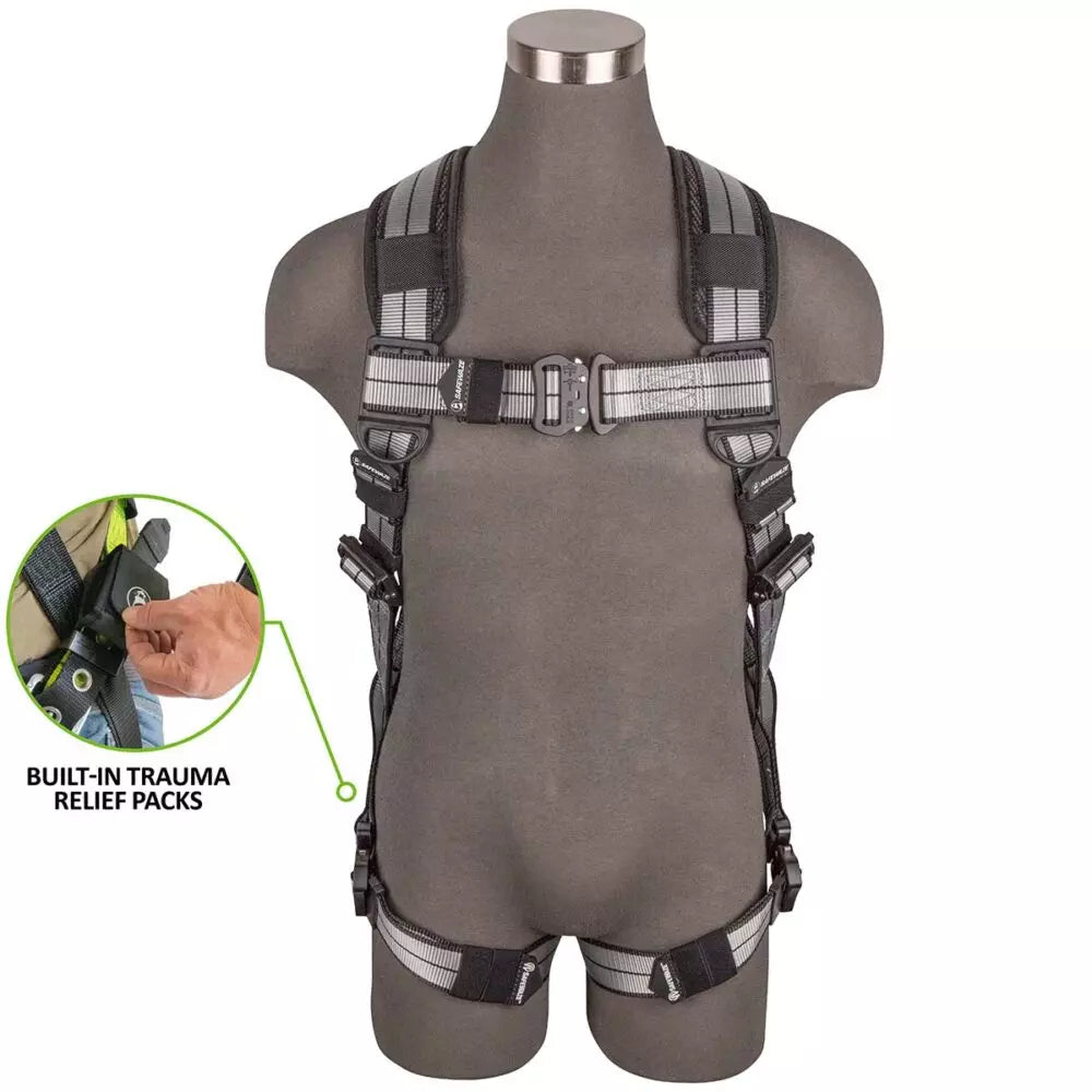 PRO+ Slate Full Body Harness: Alu 1D, Alu QC Chest/Legs, Trauma Relief - Image 3