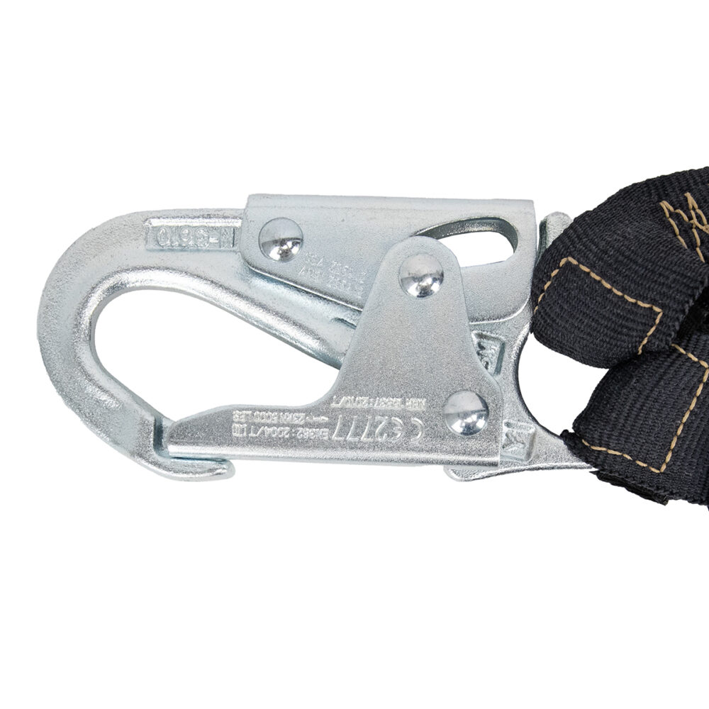 Arc Flash 6' Internal Energy Absorbing Lanyard: Aramid, Dual Leg, Rebar Hooks - Image 2