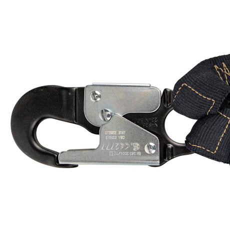Arc Flash 6' Internal Energy Absorbing Lanyard: Aramid, Dual Leg, Alu Snap Hooks - Image 2