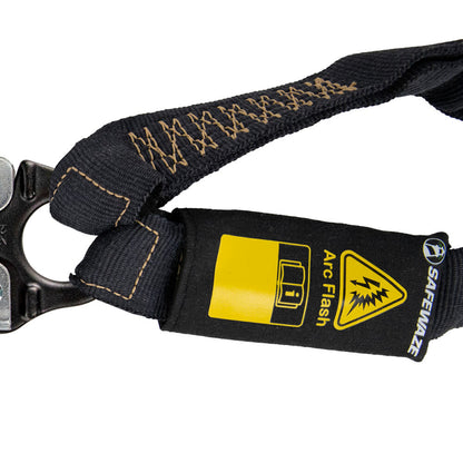 Arc Flash 6' Internal Energy Absorbing Lanyard: Aramid, Dual Leg, Alu Snap Hooks - Image 3
