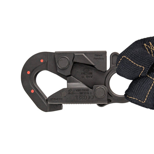 Arc Flash 6' Internal Energy Absorbing Lanyard: Aramid, Dual Leg, Dielectric Snap Hooks - Image 2