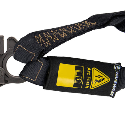 Arc Flash 6' Internal Energy Absorbing Lanyard: Aramid, Dual Leg, Dielectric Snap Hooks - Image 3