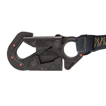 Arc Flash 6' Internal Energy Absorbing Lanyard: Aramid, Dual Leg, Soft Loop, Dielectric Snap Hook - Image 4