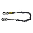 Arc Flash 6' Internal Energy Absorbing Lanyard: Aramid, Alu Snap Hook