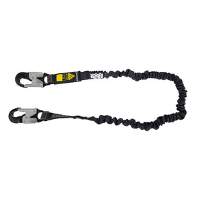 Arc Flash 6' Internal Energy Absorbing Lanyard: Aramid, Alu Snap Hook