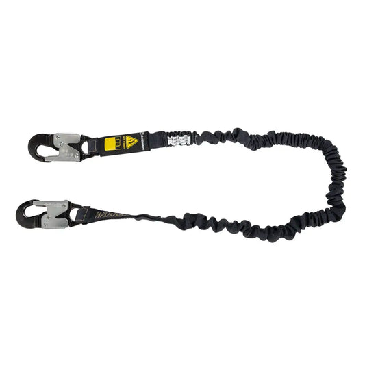 Arc Flash 6' Internal Energy Absorbing Lanyard: Aramid, Alu Snap Hook