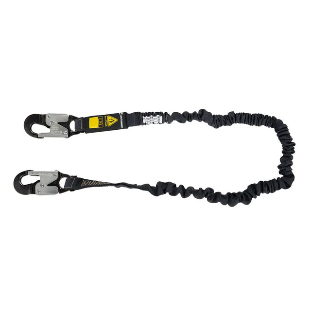 Arc Flash 6' Internal Energy Absorbing Lanyard: Aramid, Alu Snap Hook