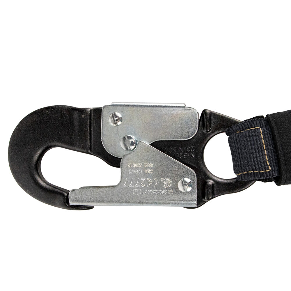 Arc Flash 6' Internal Energy Absorbing Lanyard: Aramid, Alu Snap Hook - Image 2