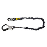 Arc Flash 6' Internal Energy Absorbing Lanyard: Aramid, Alu Rebar Hook