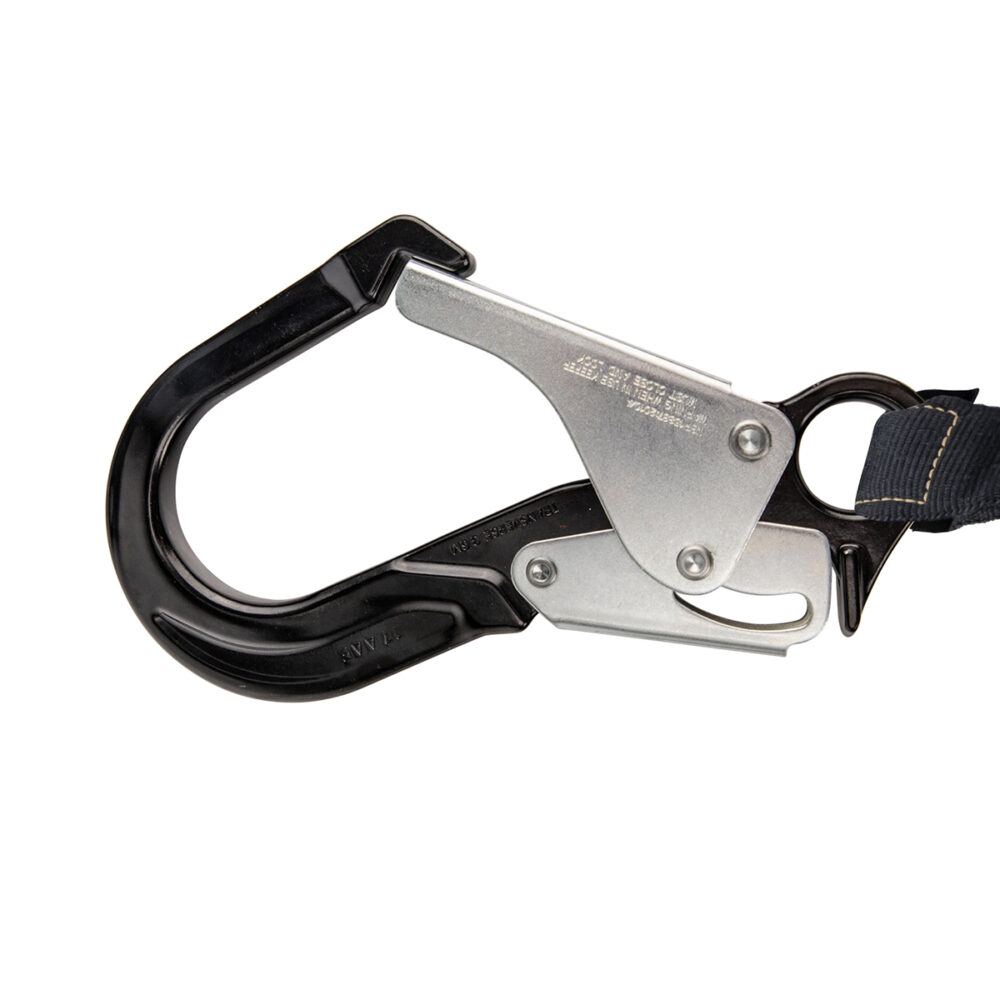 Arc Flash 6' Internal Energy Absorbing Lanyard: Aramid, Alu Rebar Hook - Image 2