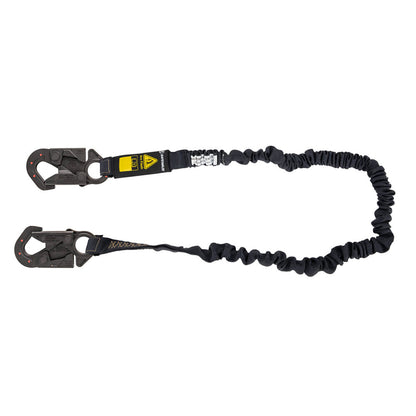 Arc Flash 6' Internal Energy Absorbing Lanyard: Aramid, Dielectric Snap Hook
