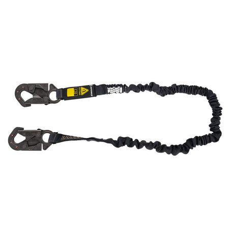 Arc Flash 6' Internal Energy Absorbing Lanyard: Aramid, Dielectric Snap Hook