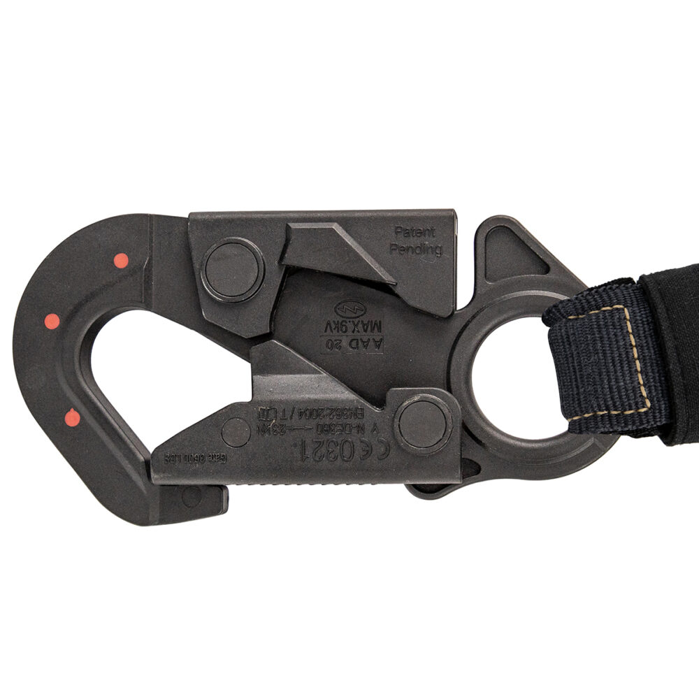 Arc Flash 6' Internal Energy Absorbing Lanyard: Aramid, Dielectric Snap Hook - Image 2