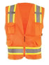 High Visibility Two-Tone Surveyor Mesh Vest - ECO-ATRNSM